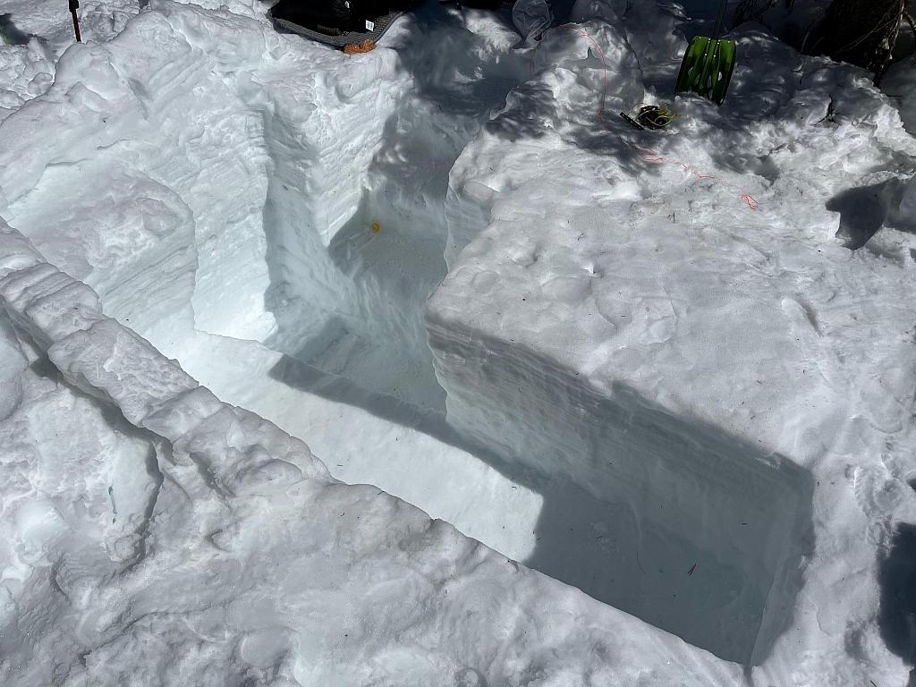 snow trench