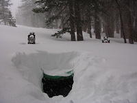 My [Tim Starr] snow trench the next morning!